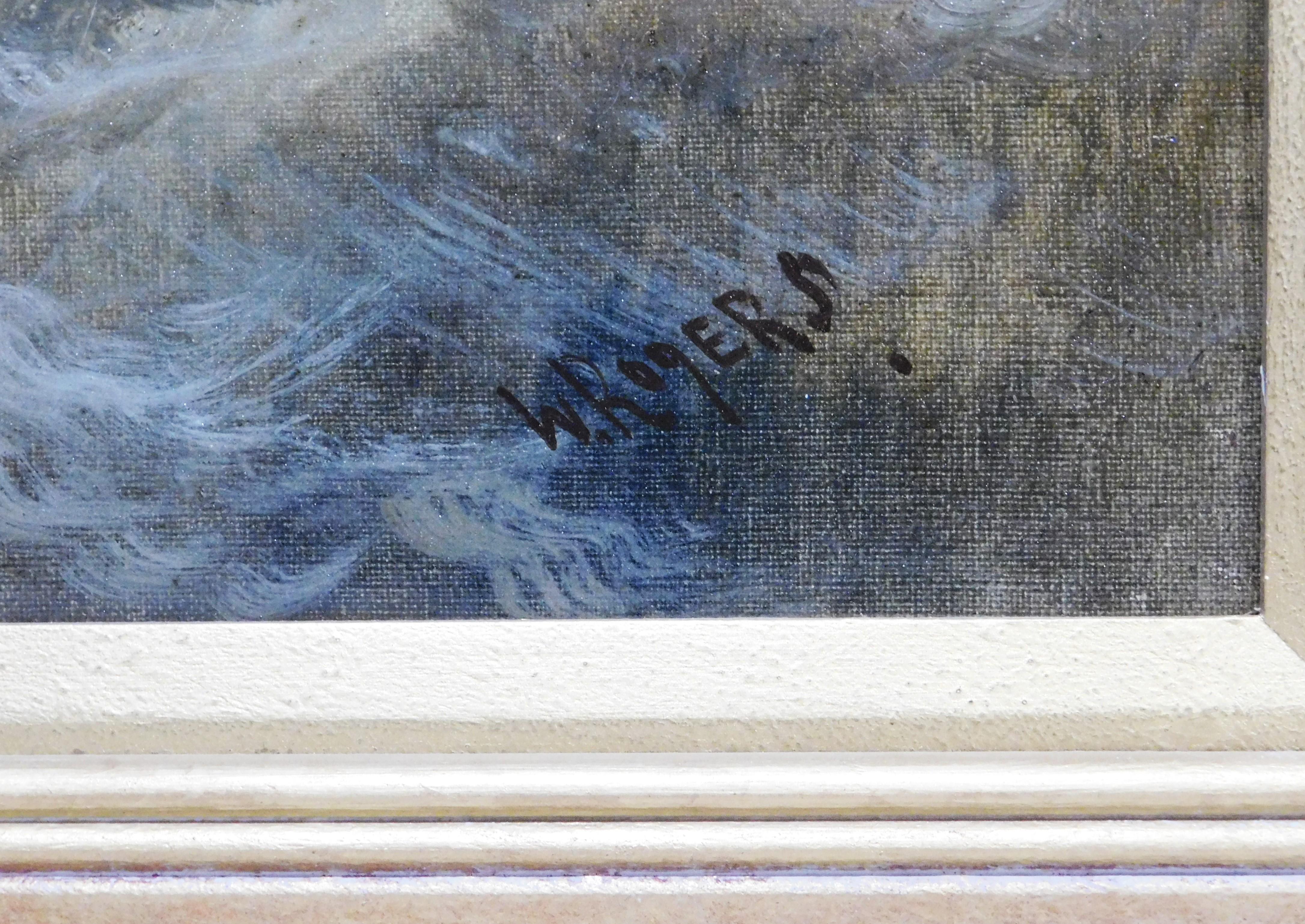 William P. Rogers, Öl auf Leinwand, Gemälde im Angebot 1
