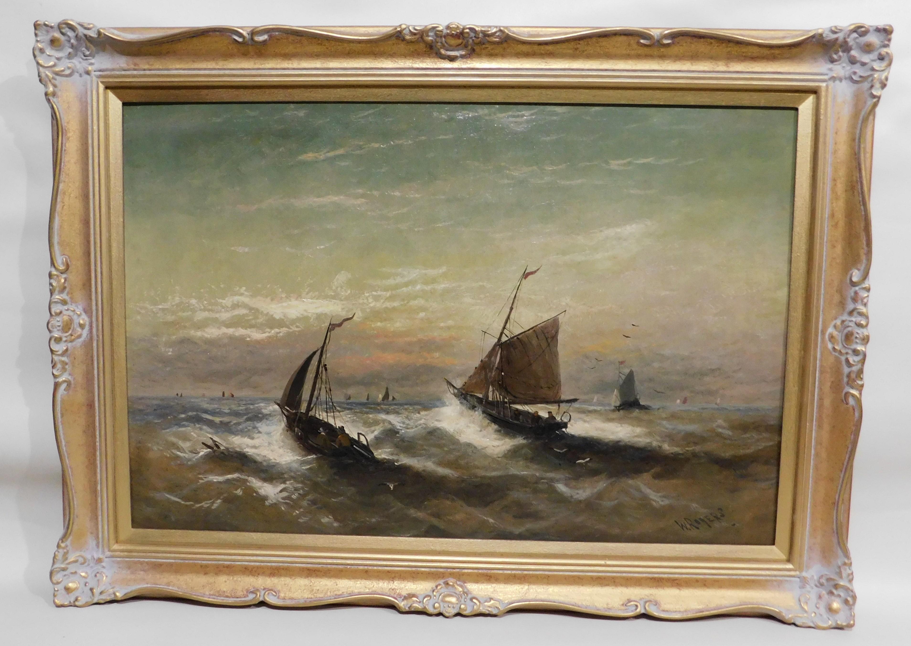William P. Rogers Oil on Canvas Painting For Sale 1