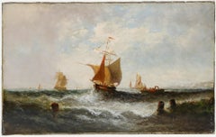 William P. Rogers (A.1842-1883) - Huile du 19e siècle, expédiée hors marché