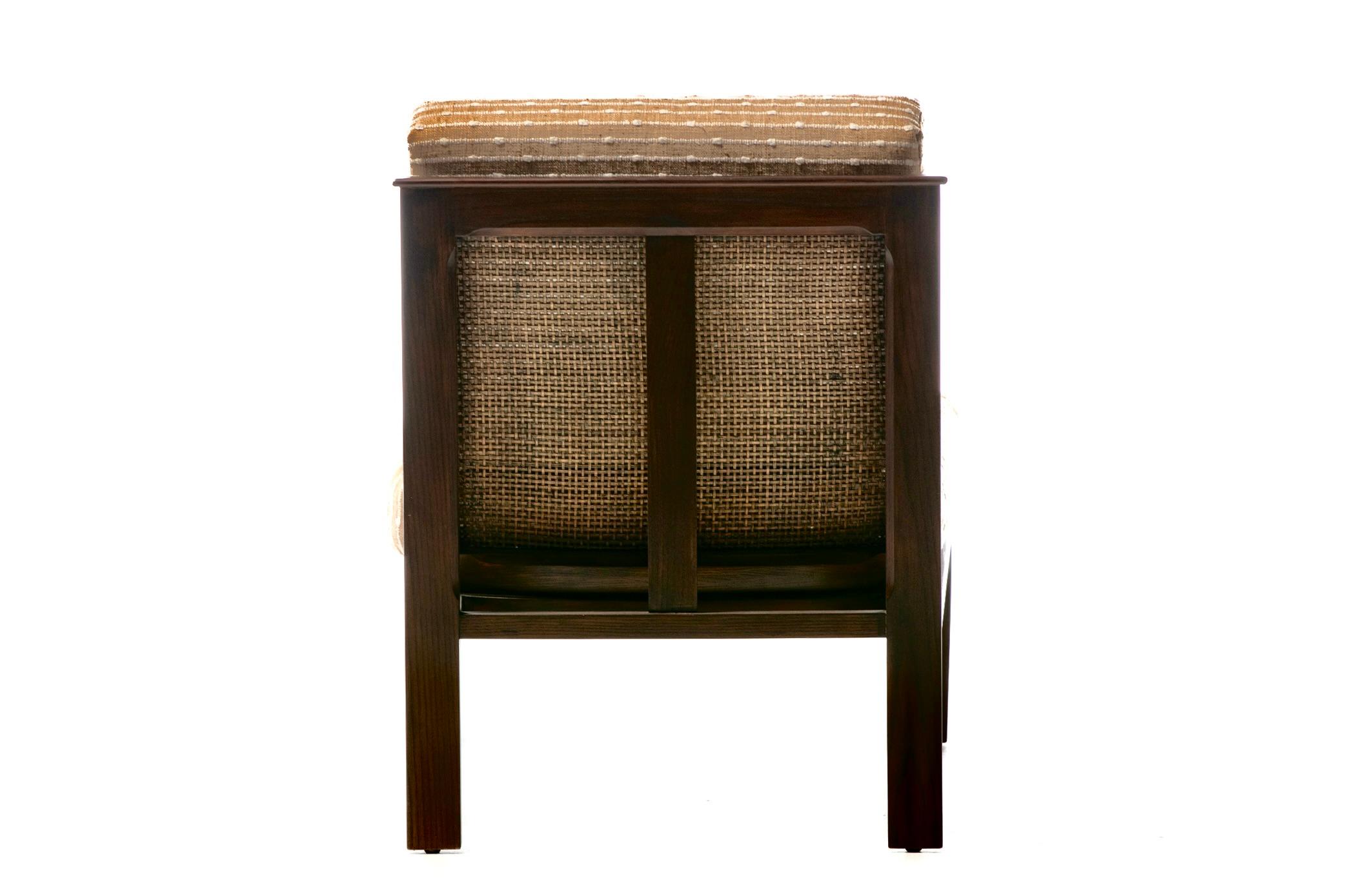 Sedie Thebes di William Pahlmann con tappezzeria in lino ricamato, circa 1964 in vendita 3