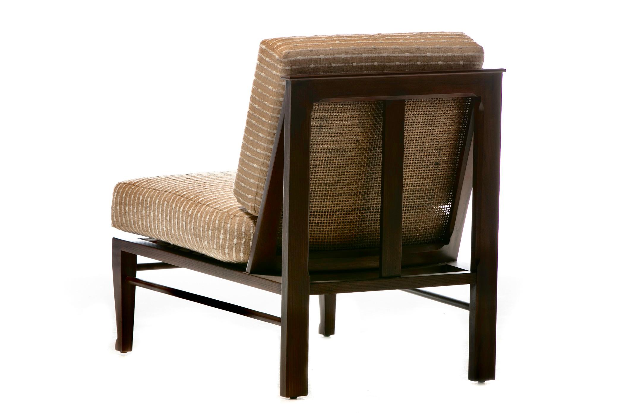 Sedie Thebes di William Pahlmann con tappezzeria in lino ricamato, circa 1964 in vendita 4
