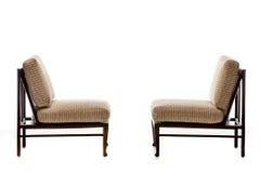 William Pahlmann Thebes Chairs in New Embroidered Linen Upholstery, circa 1964