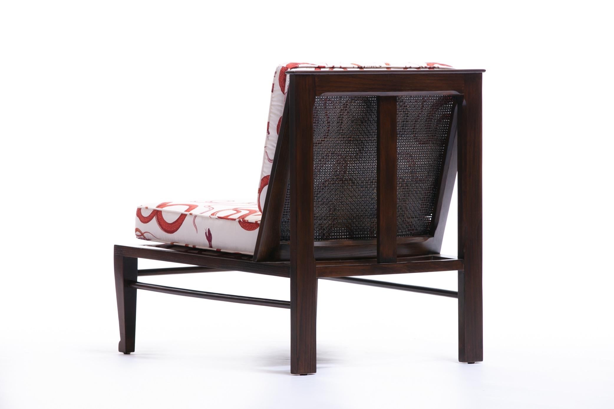 William Pahlmann Thebes Chairs with Snake Fabric, circa 1964 For Sale 8