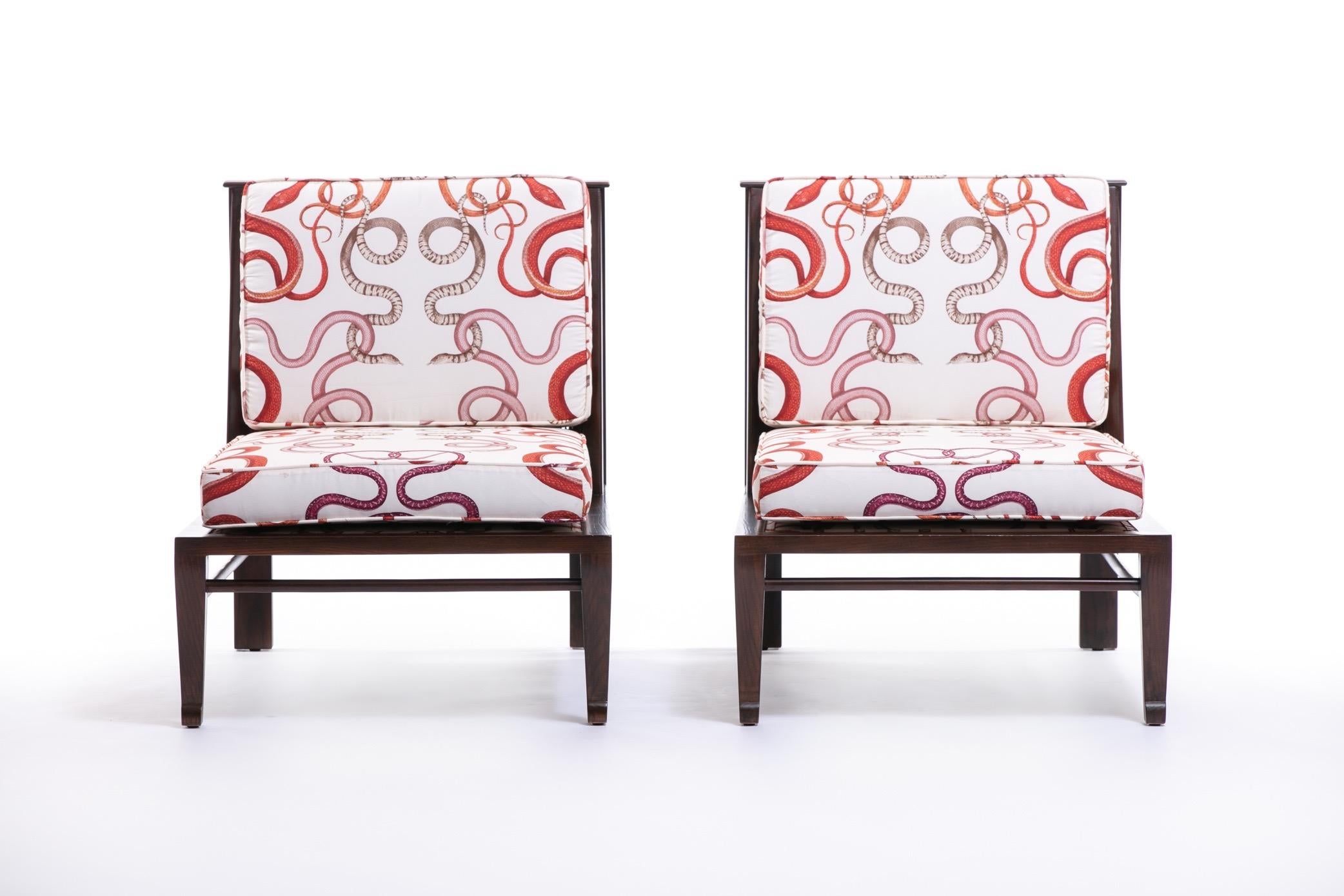To understand these William Pahlmann Thebes chairs with Schumacher Giove fabric and their significance, a bit of background and context is in order. Described as a 