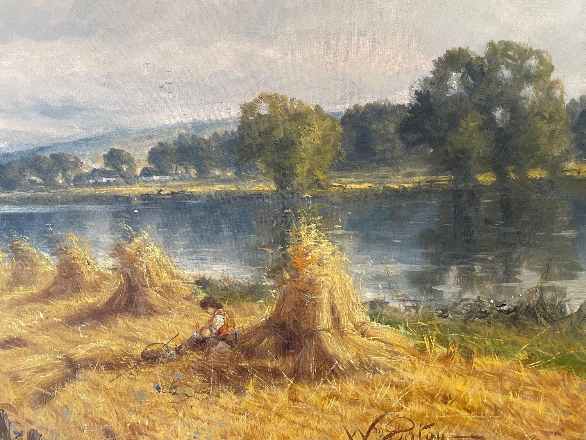 Themse Kornfeld (Impressionismus), Painting, von William Paton Burton