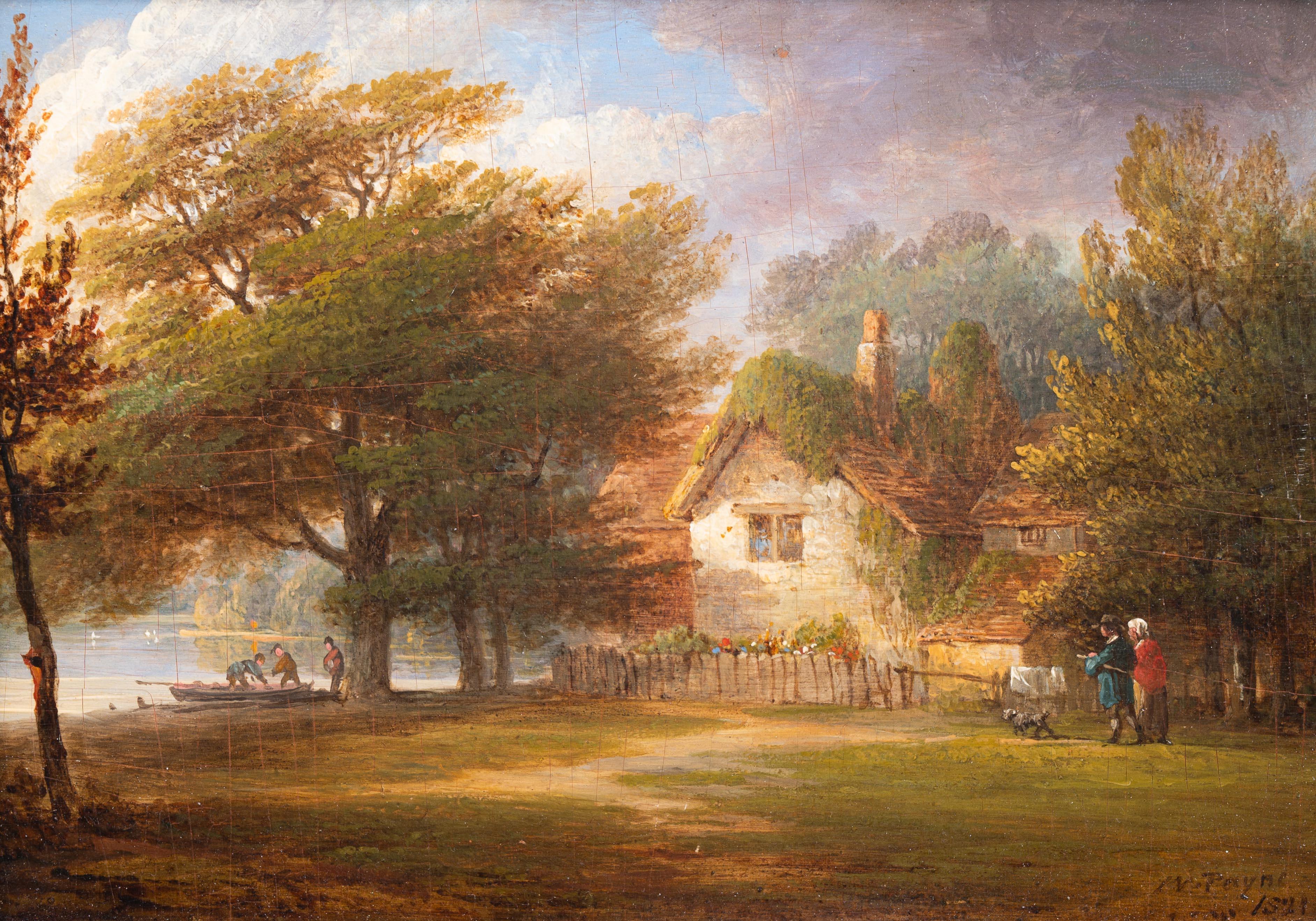 An der Serpentine, Hyde Park – Painting von William Payne