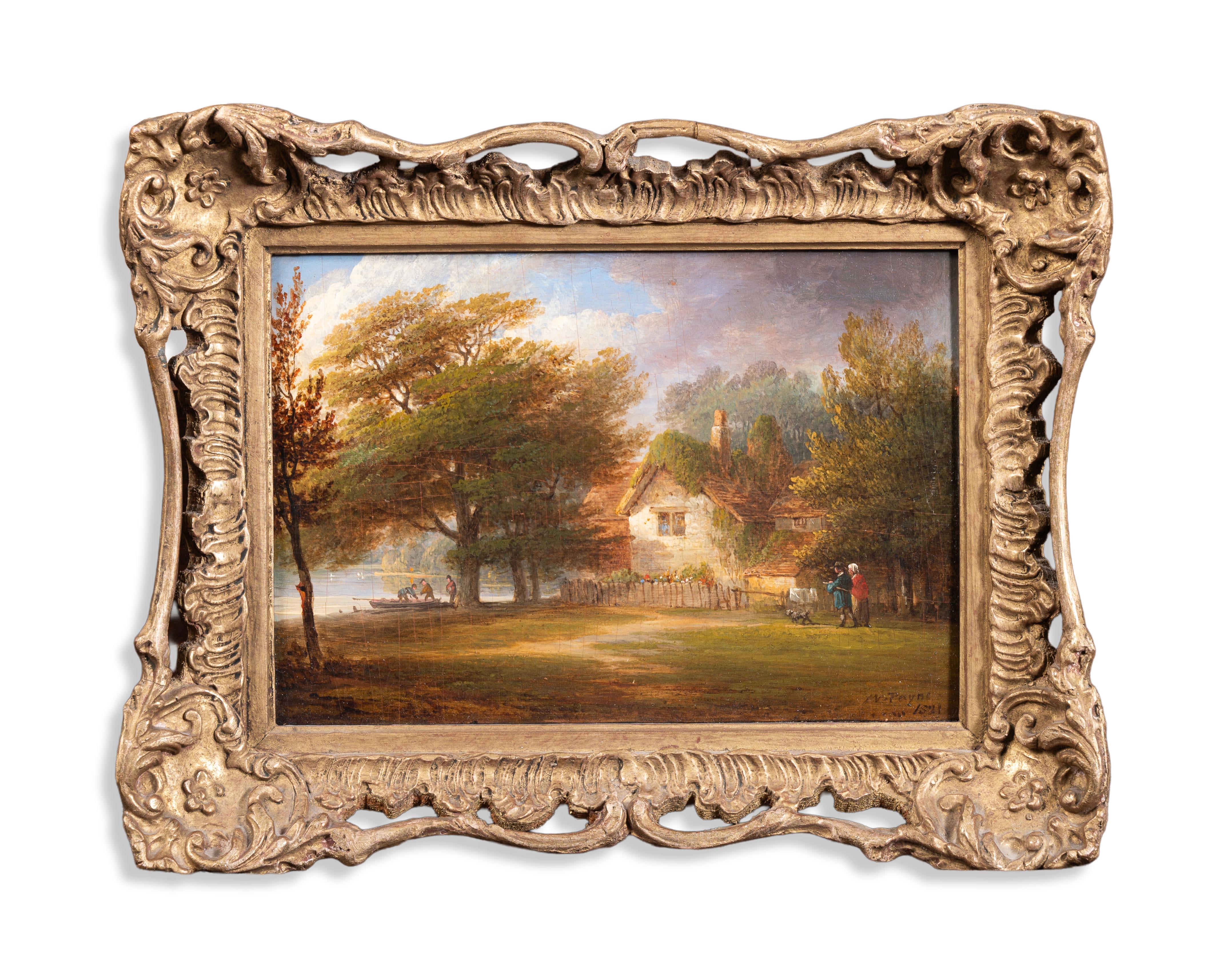 William Payne Landscape Painting – An der Serpentine, Hyde Park