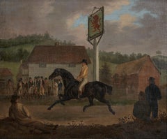Showing Off the Hack, 18th Century Scene of Man on Horse