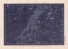 Star Chart. Antique Astronomy celestial print