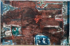 American Modernist Abstract Expressionist Oil Painting Carving William Pellicone