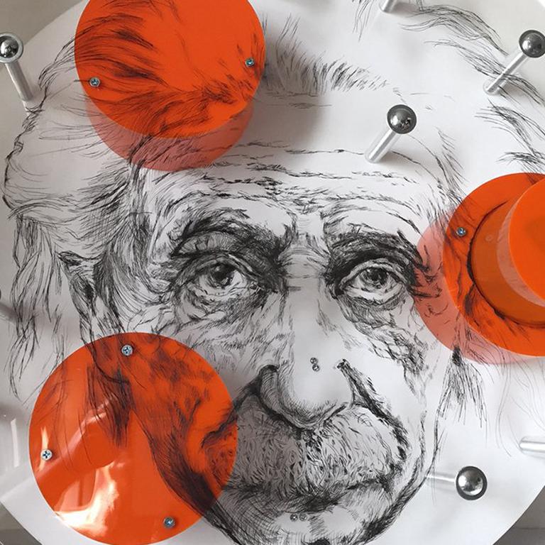24-inch diameter  wall mounted, etched plexiglass and motorized kaleidoscope elements

About William Perez

William Pérez was born in Cienfuegos, Cuba in 1965. He studied at the Academia Nacional de Bellas Artes San Alejandro (1986) in Havana, with