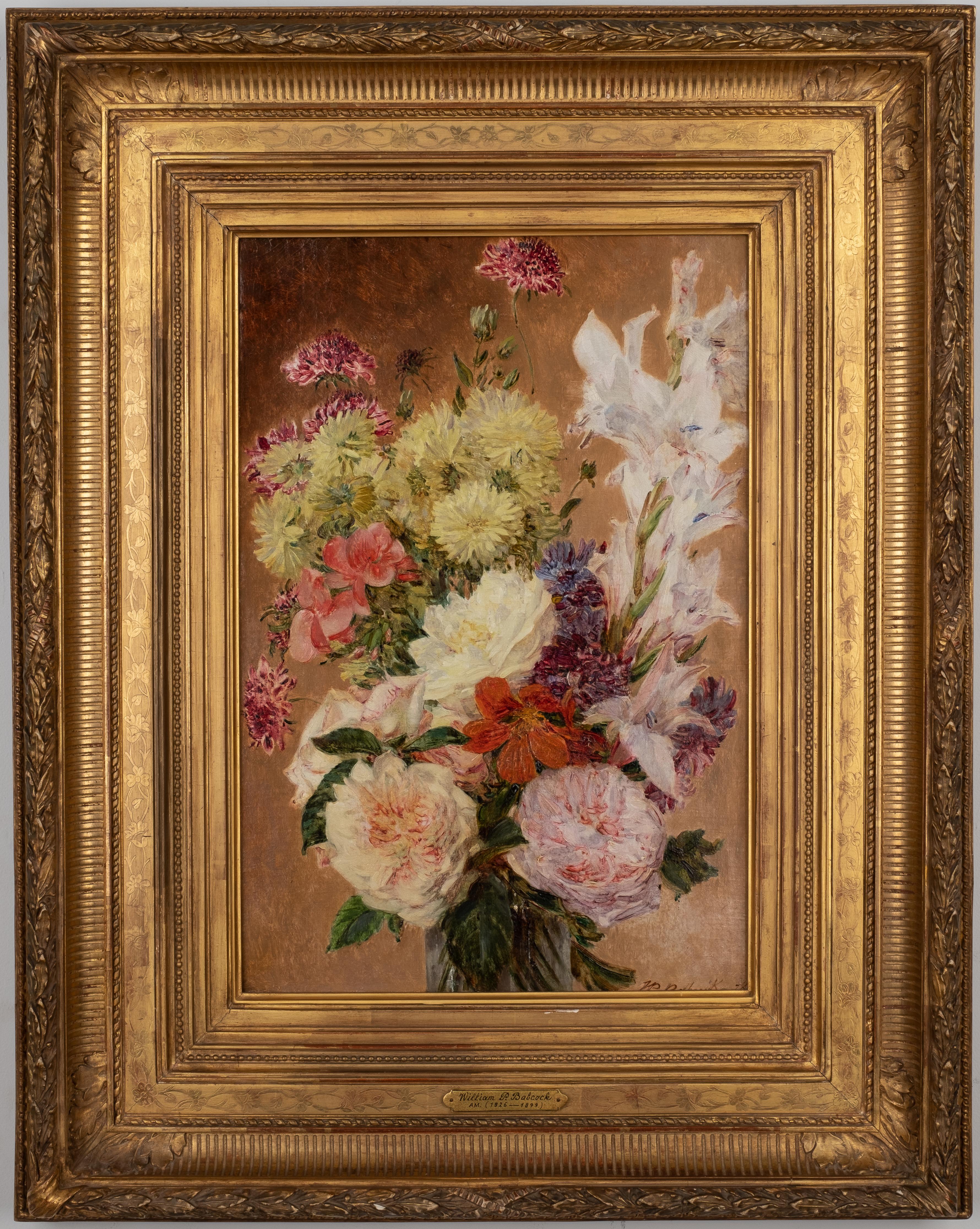 William Perkins Babcock Still-Life Painting - The Bouquet, french flowers still life