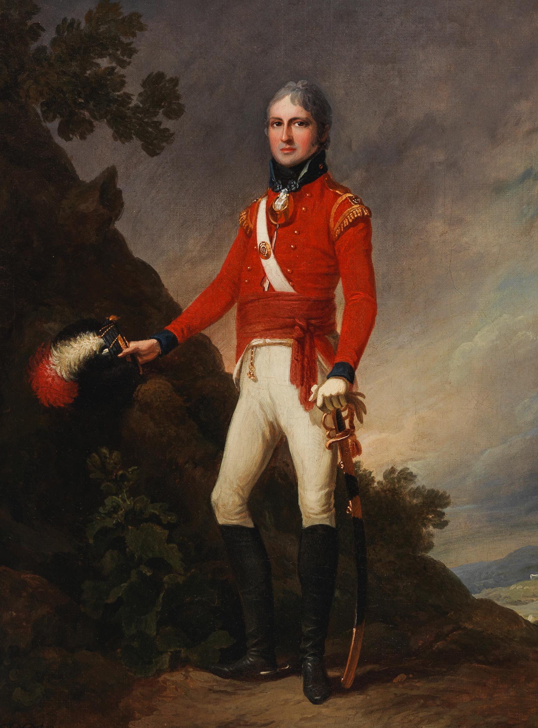 Portrait of Sir Walter Stirling 1st Baronet, Signed & Dated; Fine Gilded Frame 2