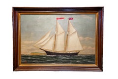 Portrait of the Schooner G.F. Hathaway. Dated 1877