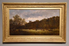 Oil Painting by William Pitt "Arundel Castle from the Meadows"