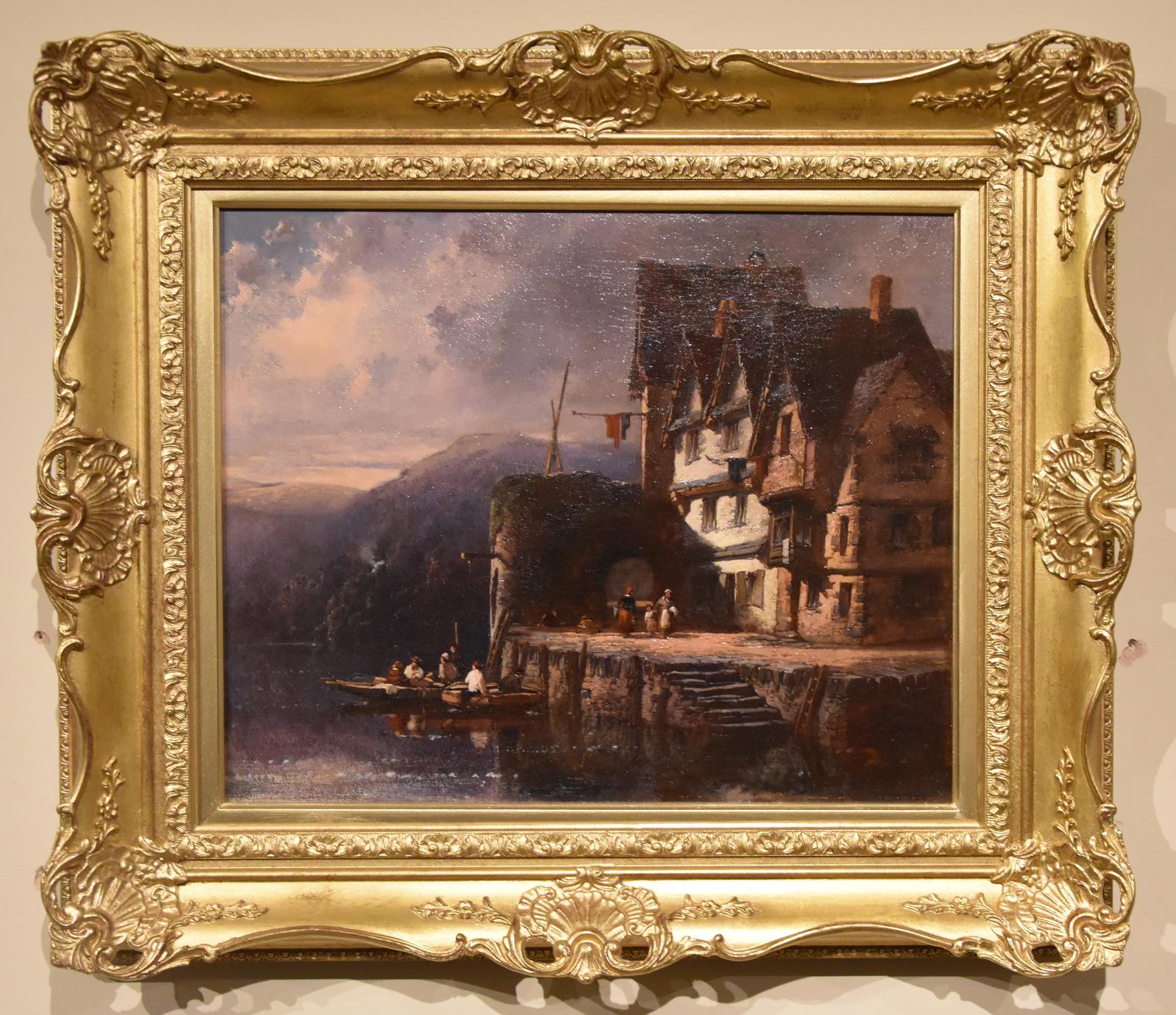 Pittura a olio di William Pitts "Sul Darte" Un pittore delle Midlands di paesaggi locali e del sud-ovest. Espone regolarmente alla Royal Academy. Olio su tela. Firmato e datato.

Dimensioni senza cornice:
altezza 14" x larghezza 16,5"
Dimensioni