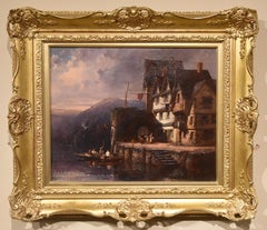 Pittura ad olio di William Pitts "Sul Darte"