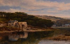 Oil Painting by William Pitt "Polbathwick, Cornwall"