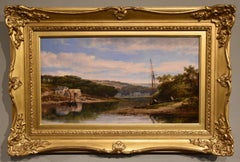 Oil Painting by William Pitt "Polbathwick, Cornwall"