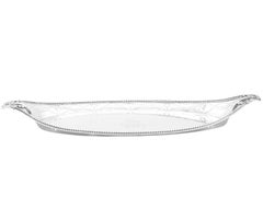 William Plummer 1780er Jahre georgianisches Sterlingsilber Kerzenständer / Stifttablett