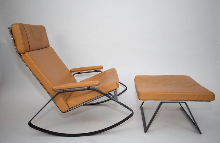 William Plunkett Rocking Chair and Ottoman For Sale at 1stDibs | william  plunkett chair, sedia a dondolo william plunkett, william plunkett furniture