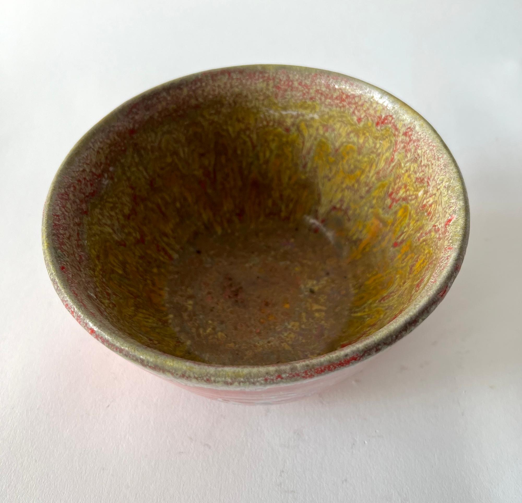 Mid-Century Modern William Polia Pillin California Studio Colorful Ceramic Bowl