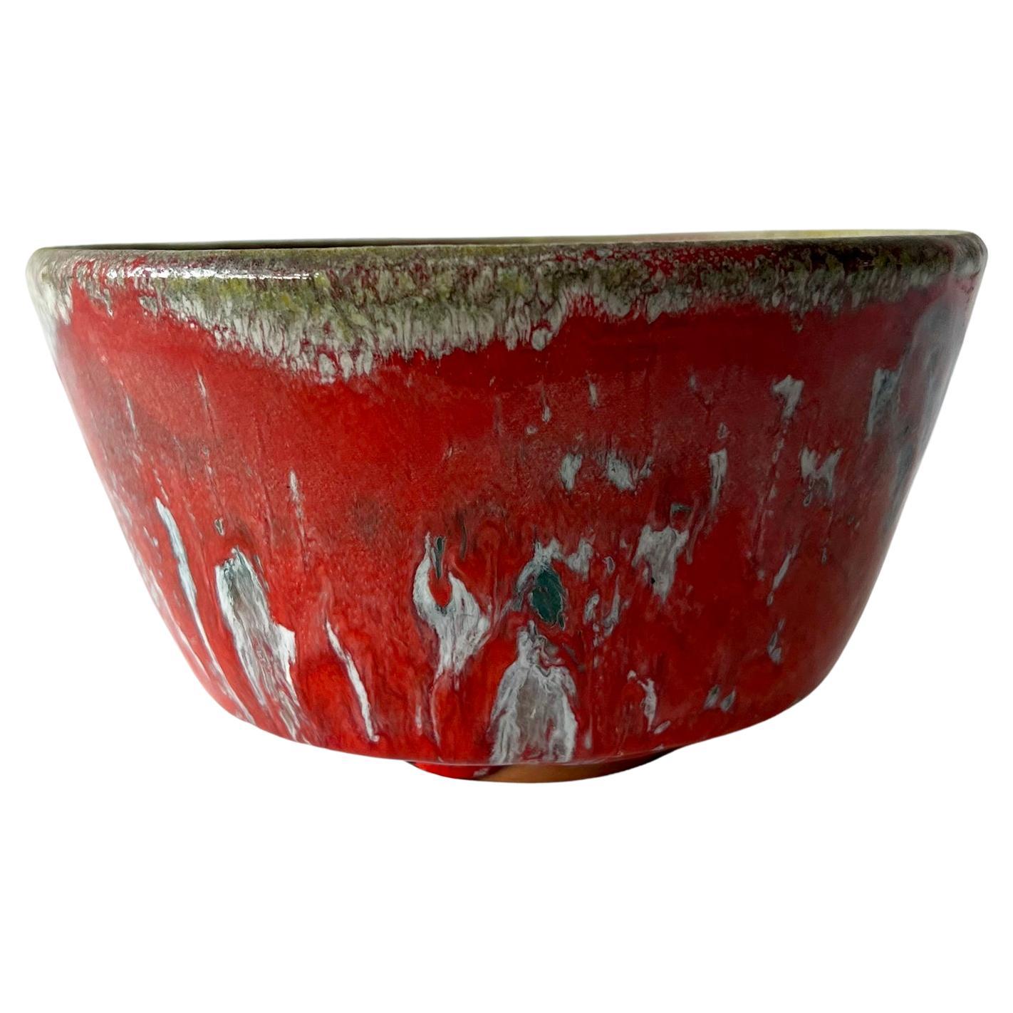 William Polia Pillin California Studio Colorful Ceramic Bowl