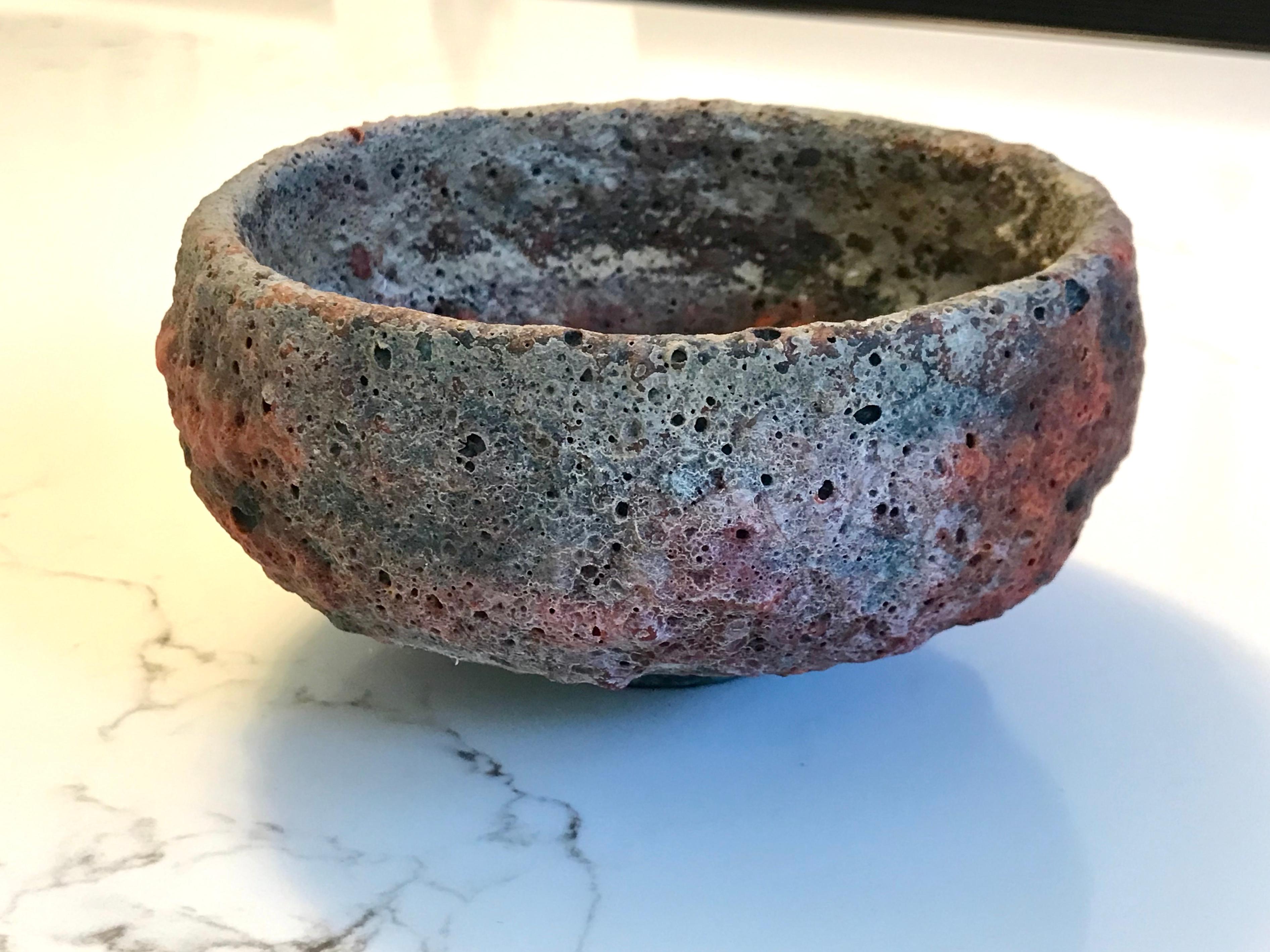 William + Polia Pillin Studio Pottery Crater Glaze Bowl 2