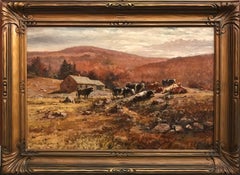 New Hampshire Landscape with Cattle Grazing