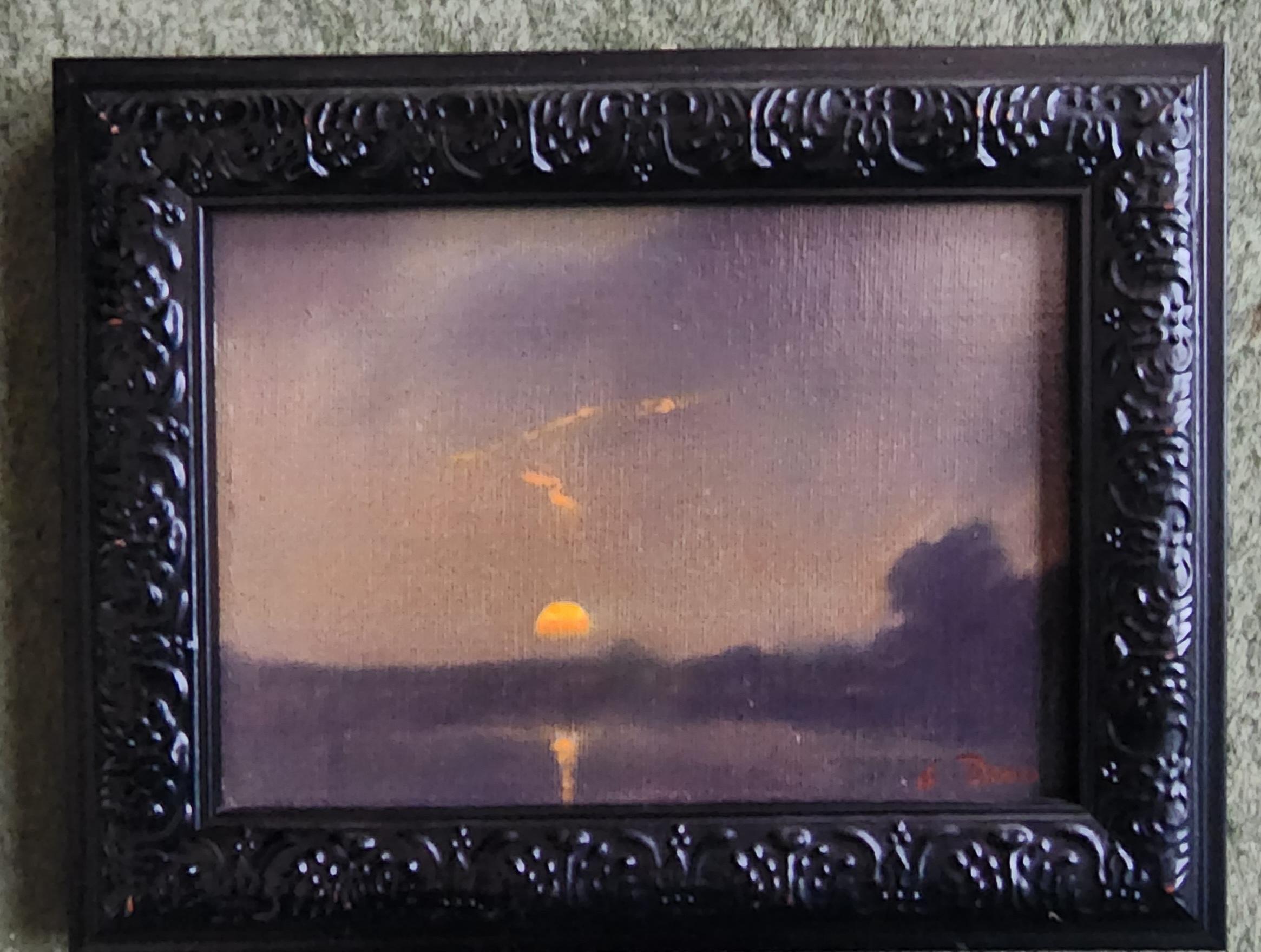Sunset Sketch #6 - Painting by William R. Davis