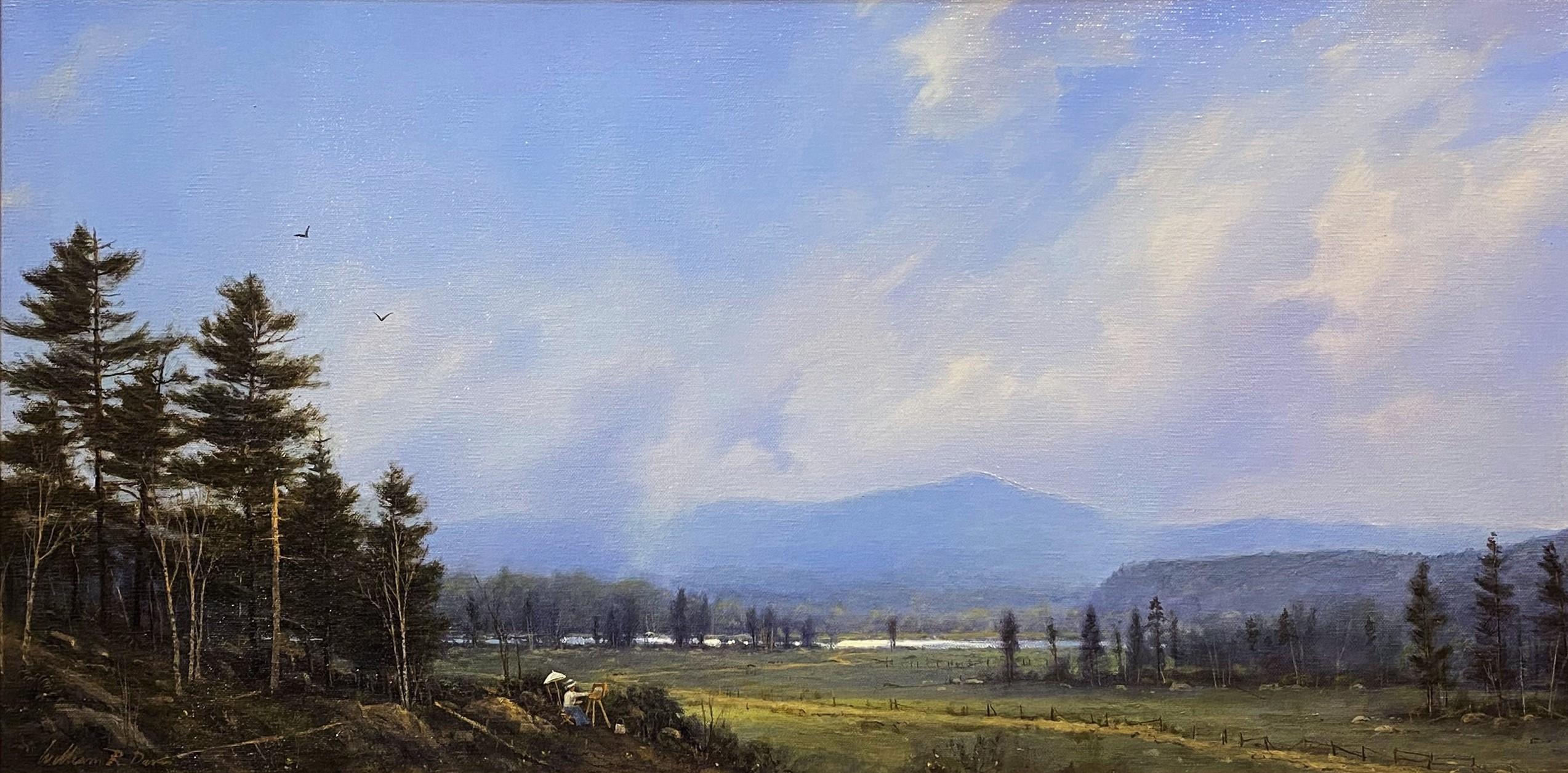 White Mountains, Artist at Work - Painting by William R. Davis