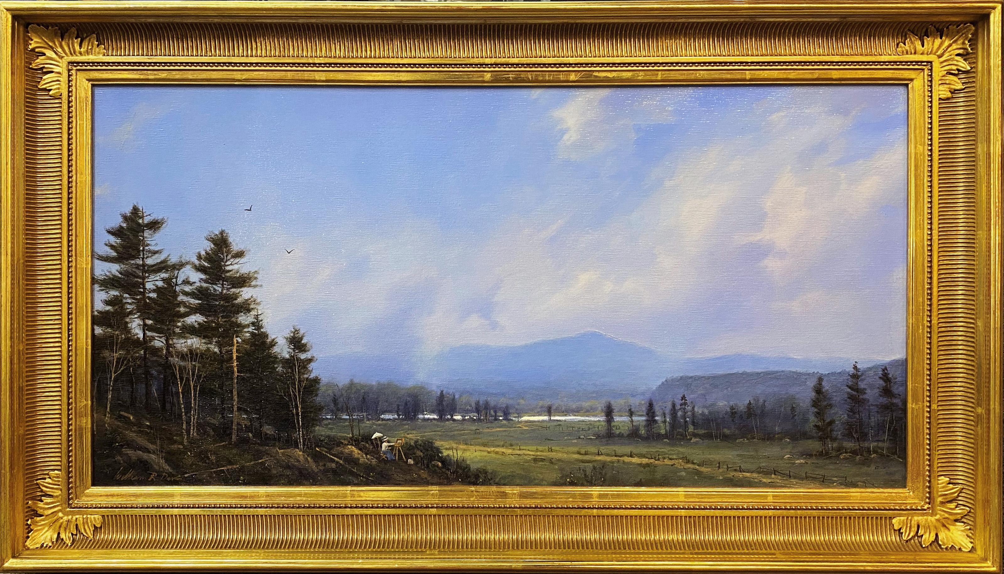 William R. Davis Landscape Painting - White Mountains, Artist at Work