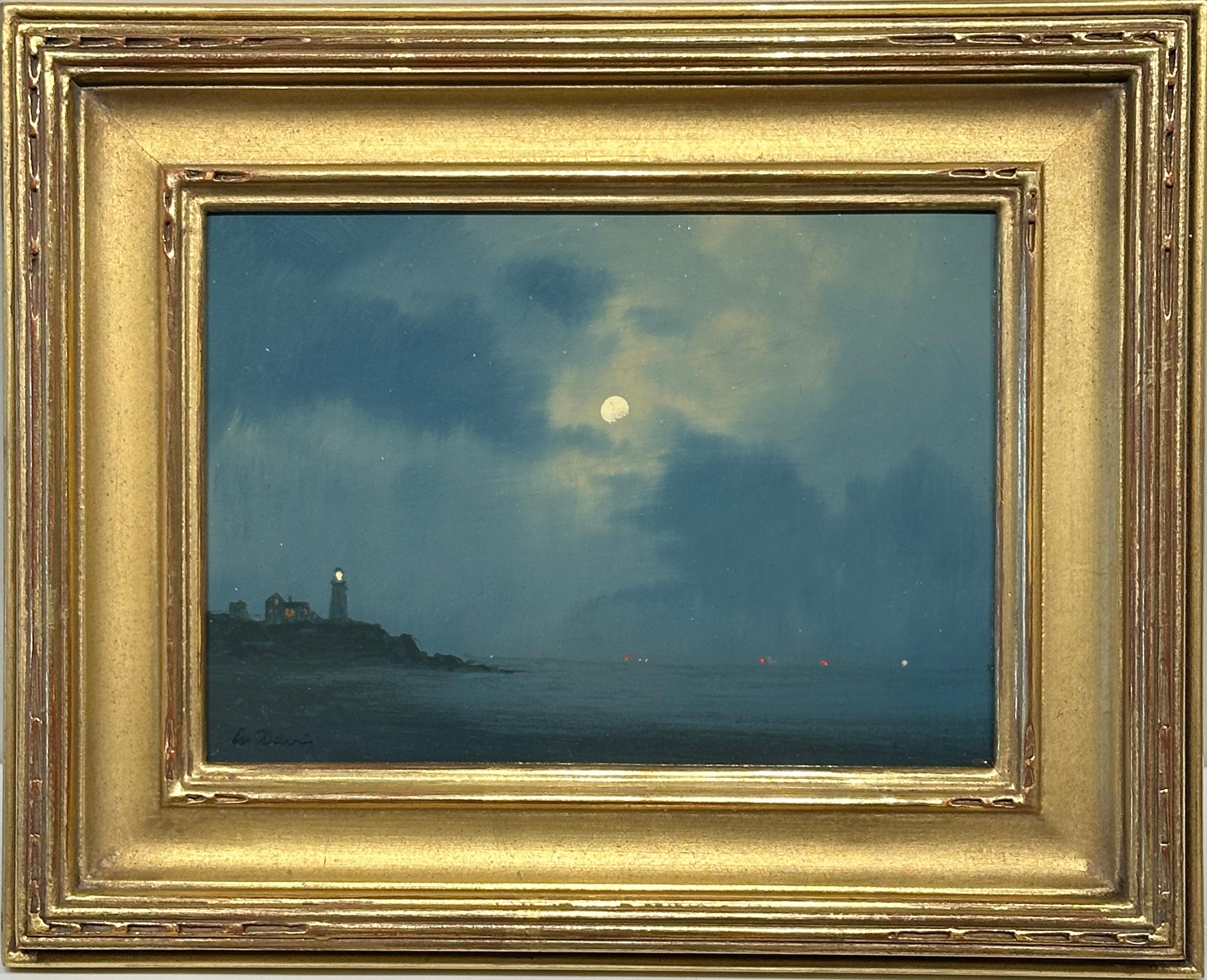 Hailing from Hyannis Port, Massachusetts, William R. Davis is a self-taught artist whose oil paintings skillfully depict the tranquil play of light during sunrise or sunset on the water. Employing techniques reminiscent of American luminosity