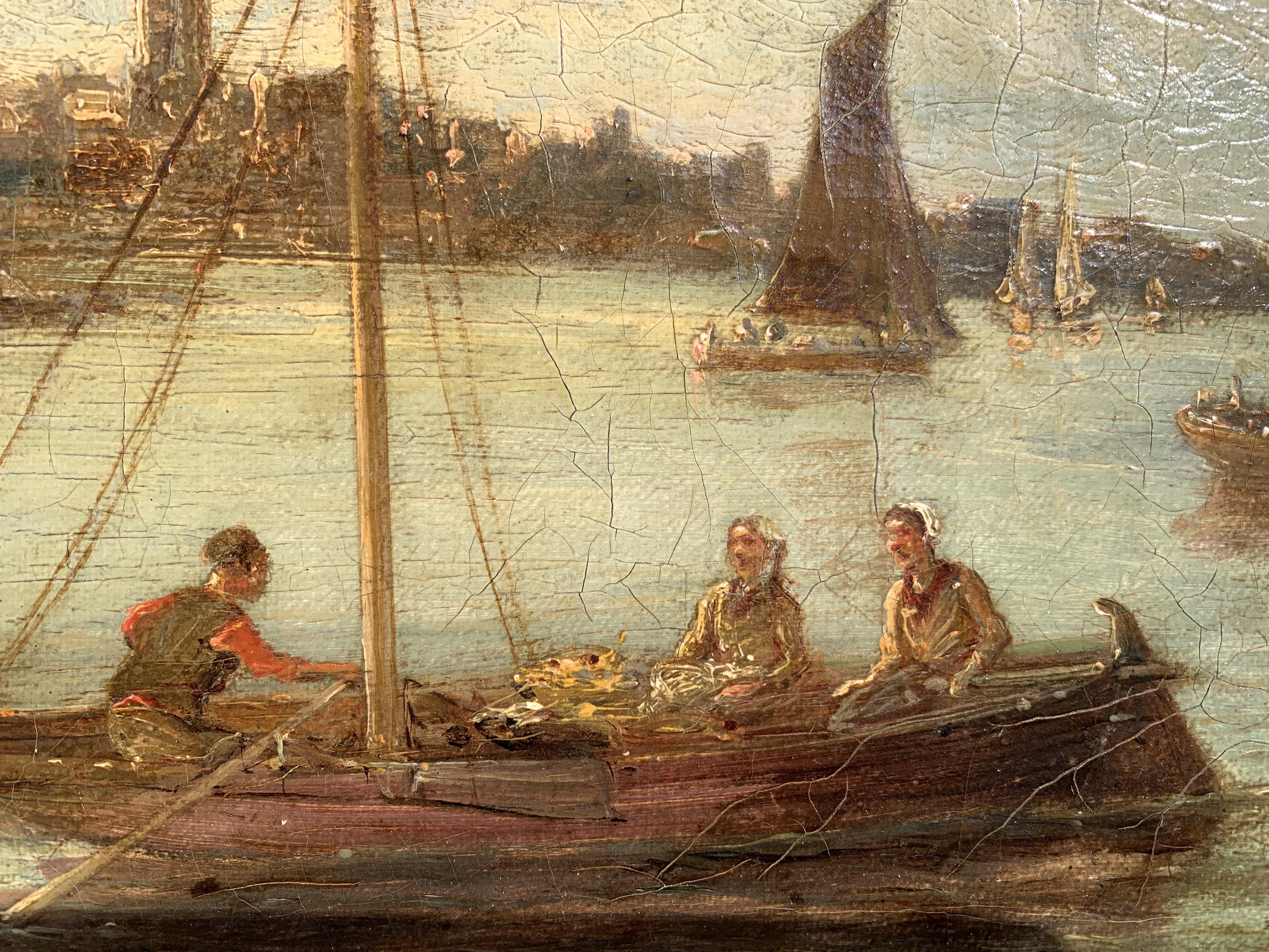 William Raymond Dommersen (Dutch, 1850-1927) Antique oil on canvas, Seascape For Sale 2