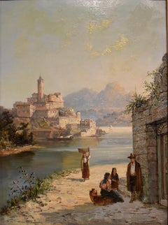 Oil Painting by William Raymond Dommersen "Corfe, Italy"
