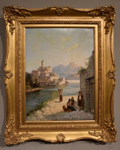 Ölgemälde von William Raymond Dommersen "Corfe, Italien"