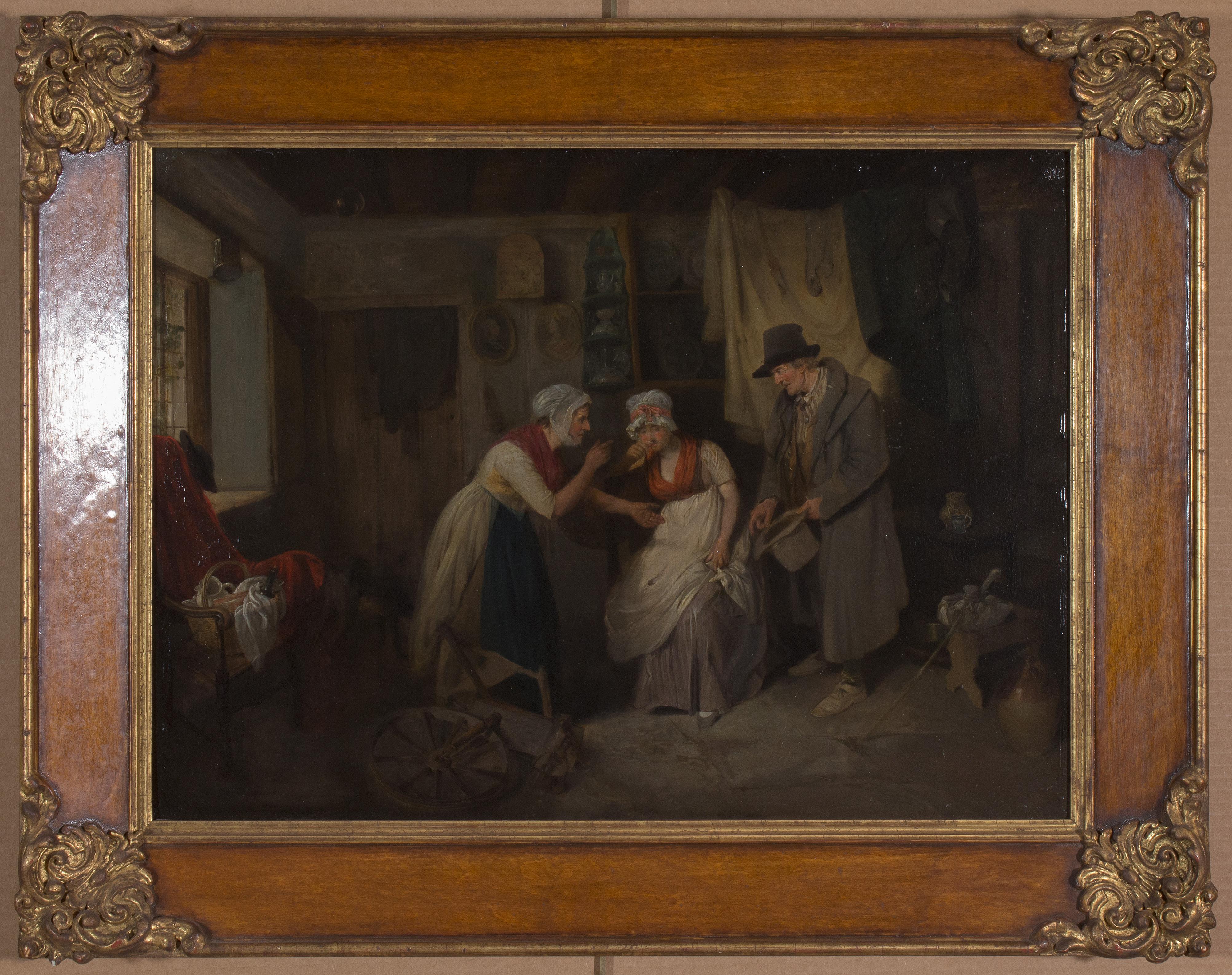 Le primand, une charmante scène de genre anglaise - Painting de William Redmore Bigg