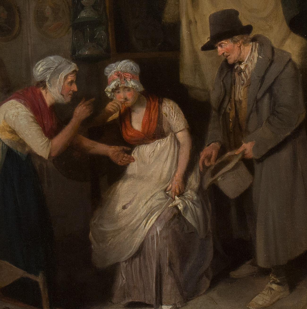 Le primand, une charmante scène de genre anglaise - Réalisme Painting par William Redmore Bigg