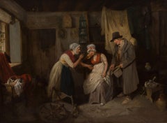 The Reprimand, a charming English genre scene