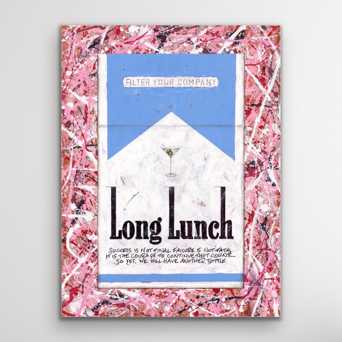 Il lungo pranzo di Churchill e Pollock, Pittura originale, Pop art, Sigarette 2