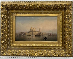 BELLE EPOQUE Fine MUSEUM Pintura veneciana americana "Santa Maria della Salute