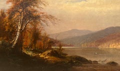 Lake George by Hudson River School artist William Richardson Tyler (1825-1896)