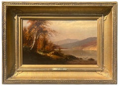 Lake George by Hudson River School artist William Richardson Tyler (1825-1896)