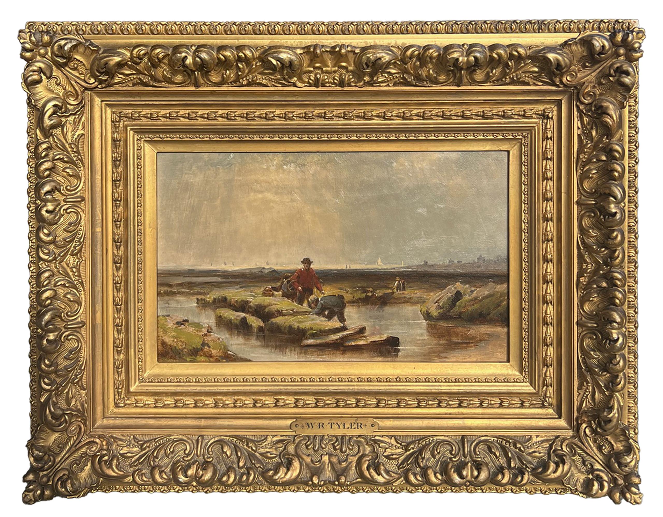 Low Tide,rab Gathering des Künstlers William Richardson Tyler (1825-1896)