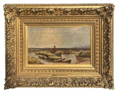 Bassa marea, raccolta di granchi dell'artista William Richardson Tyler (1825-1896)
