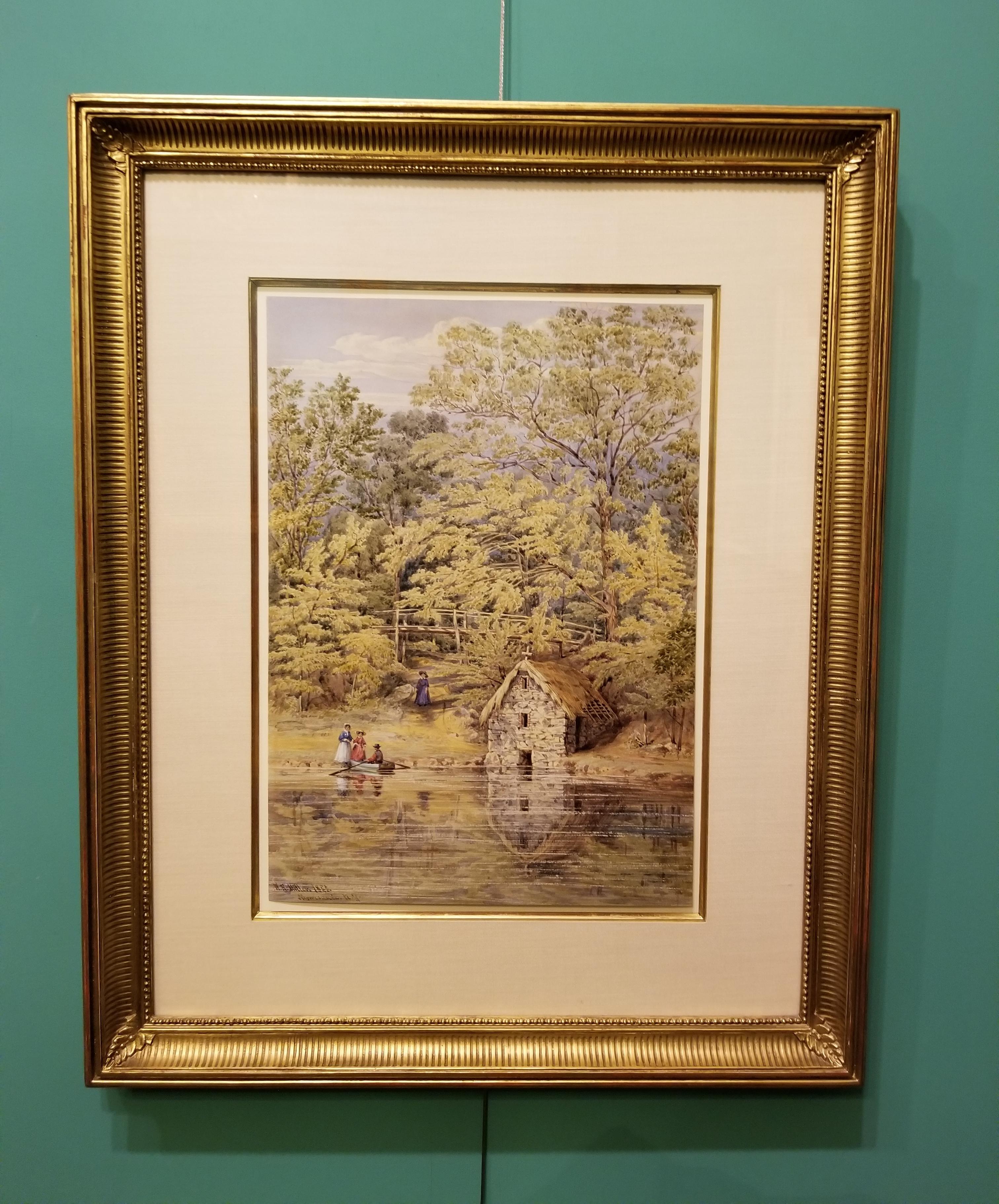 Morrisinia, New York in the Bronx - Painting by William Rickarby Miller