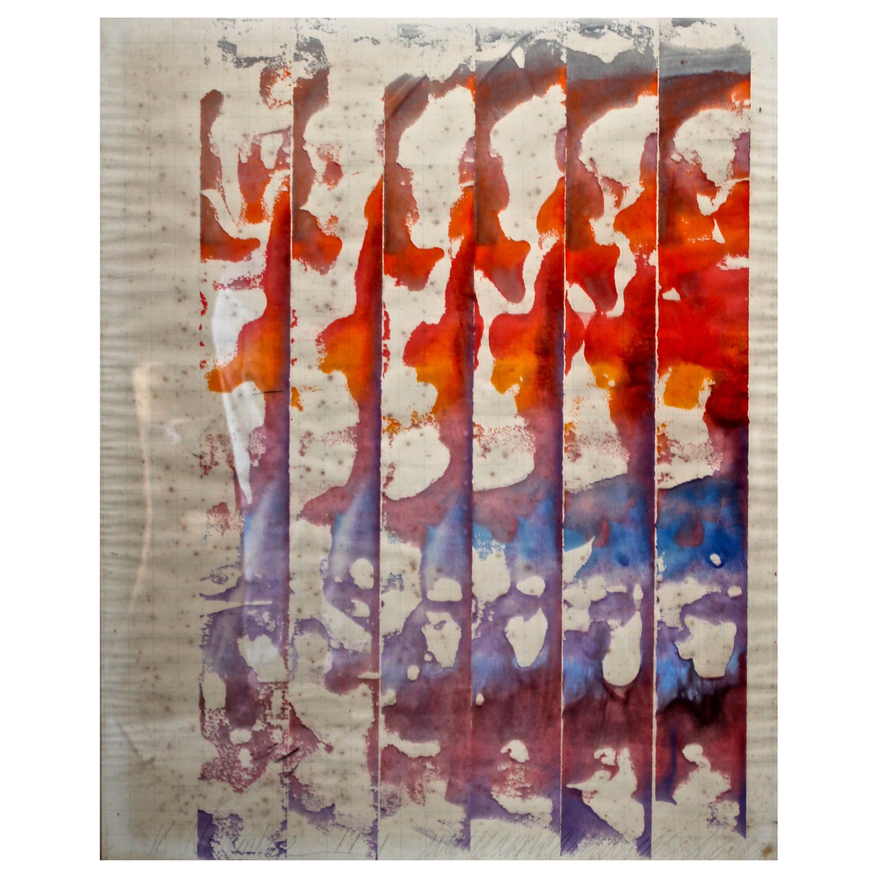 William Ridenhour '1941-2010' 1972 Acuarela sobre papel en venta