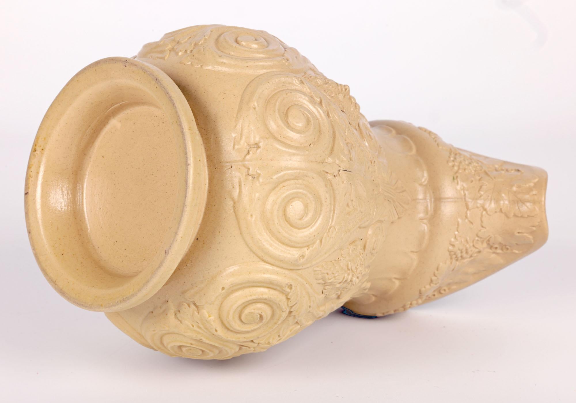 William Ridgway Antike Drabware Bacchus & Pan-Krug aus Drabware im Angebot 4
