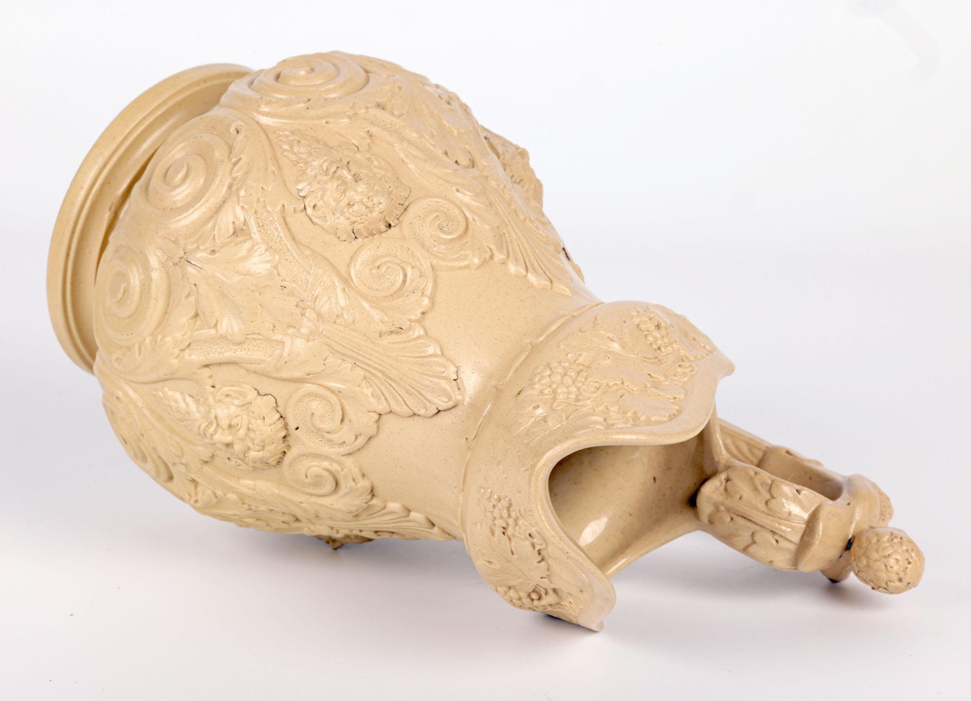 William Ridgway Antike Drabware Bacchus & Pan-Krug aus Drabware (Mittleres 19. Jahrhundert) im Angebot