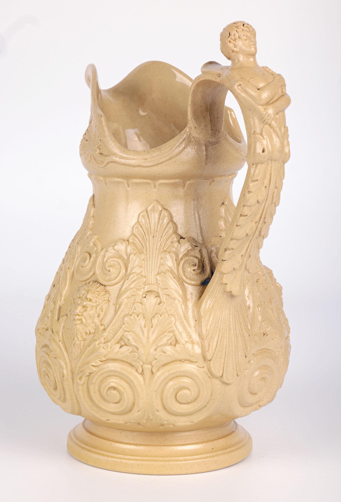 William Ridgway Antike Drabware Bacchus & Pan-Krug aus Drabware (Steingut) im Angebot